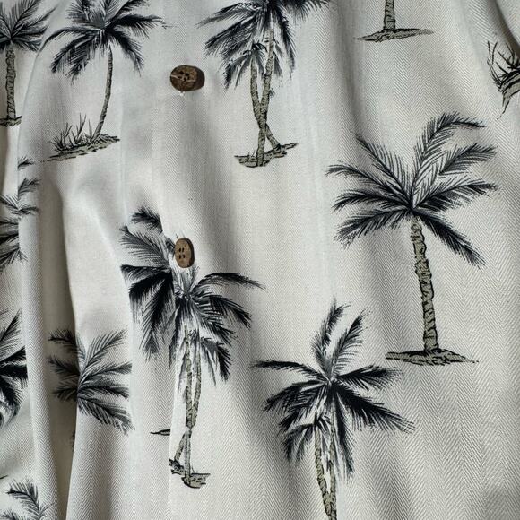 Pineapple‎ Moon palm tree casual button down shirt short sleeve medium - Picture 4 of 5